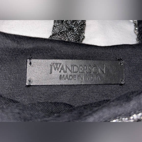 JW Anderson Knitted Shopper Tote Bag, Silver. NWT. - Picture 4 of 4